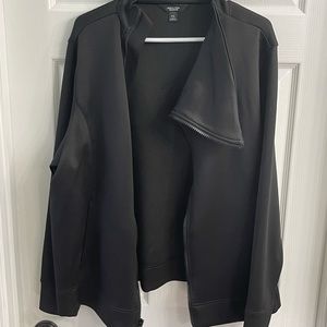 Xxl Simply Vera Ver Wang Asymmetrical Zip Jacket